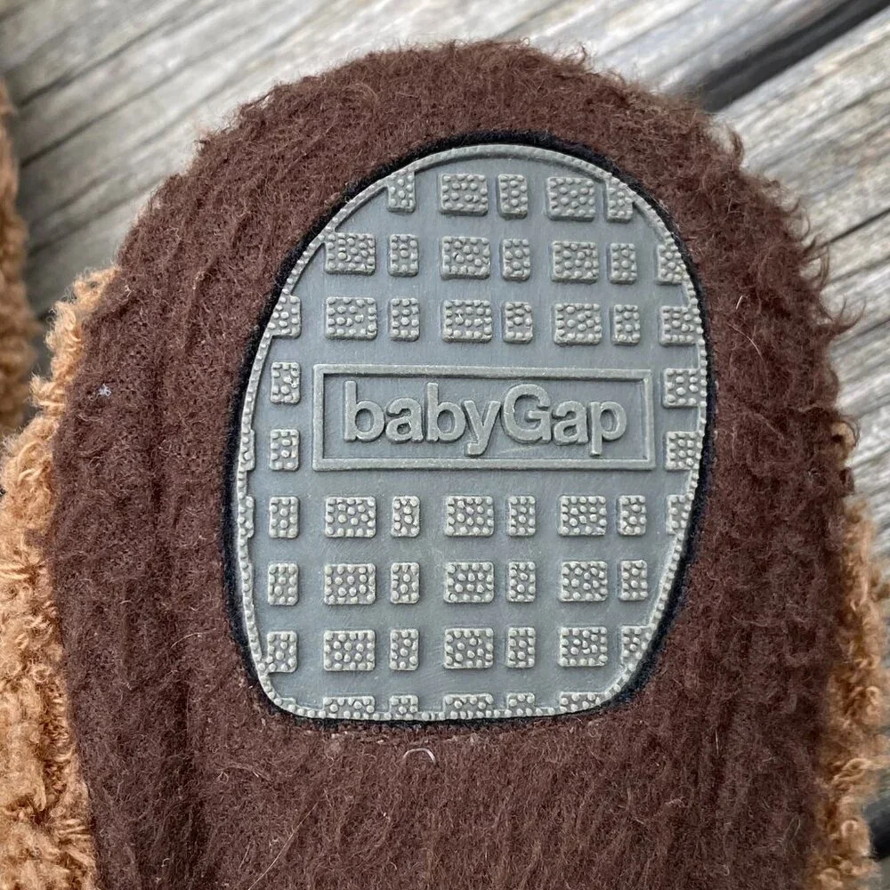 Baby Gap Brannan Bear Slippers for Toddler S (5-6)